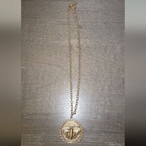 Bee Pendant Statement Necklace